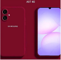 Silicone Case for Samsung Galaxy A07 - Burgundy