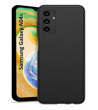 Silicone Case for Samsung Galaxy A04s - Black