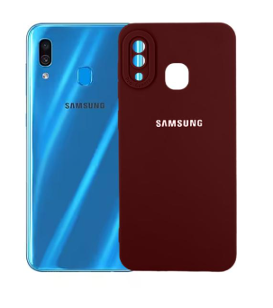 Silicone Case for Samsung Galaxy A30 - Burgundy