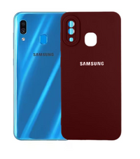 Silicone Case for Samsung Galaxy A30 - Burgundy