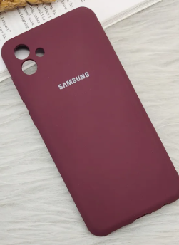 Silicone Case for Samsung Galaxy A06 - Burgundy
