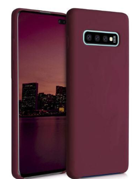 Silicone Case for Samsung Galaxy S10+ - Burgundy