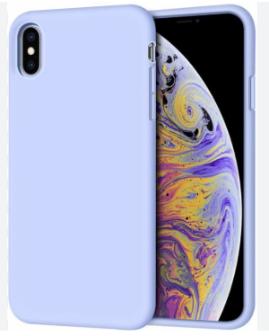 Silicone Case for iPhone Xs - Purple