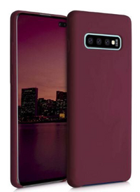 Silicone Case for Samsung Galaxy S10 - Burgundy