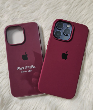 Silicone Case for iPhone 13 Pro - Burgundy