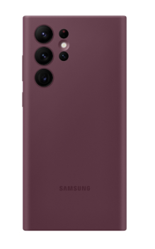 Silicone Case for Samsung Galaxy S22 Ultra - Burgundy