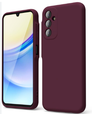 Silicone Case for Samsung Galaxy A15 - Burgundy