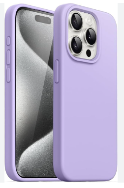 Silicone Case for iPhone 15 Pro Max - Purple
