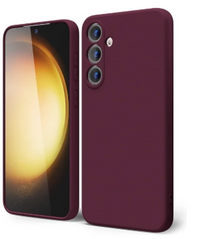 Silicone Case for Samsung Galaxy S24 - Maroon