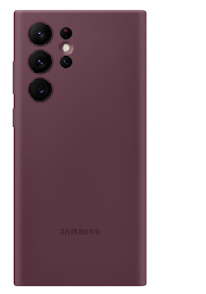 Silicone Case for Samsung Galaxy S22 Ultra - Burgundy