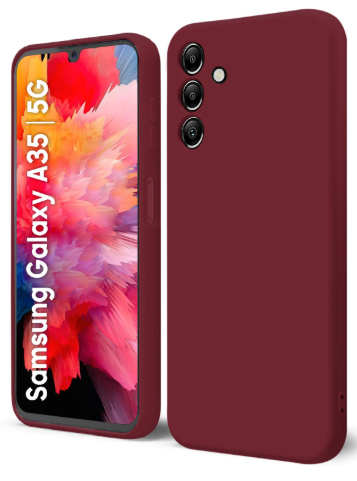 Silicone Case for Samsung Galaxy A52s 5G - Burgundy