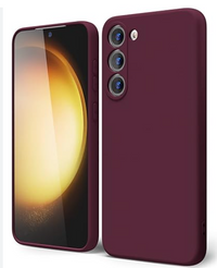 Silicone Case for Samsung Galaxy S23+ - Burgundy