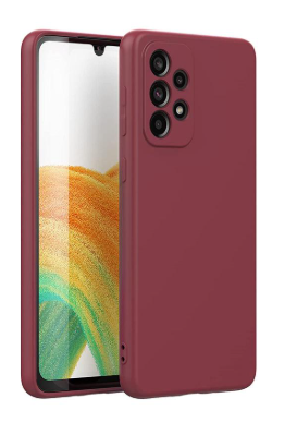 Silicone Case for Samsung Galaxy A33 5G - Burgundy