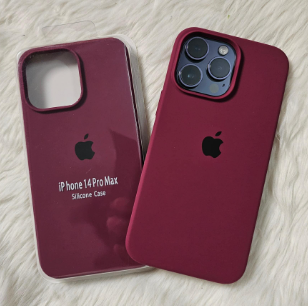 Silicone Case for iPhone 13 Pro Max - Burgundy