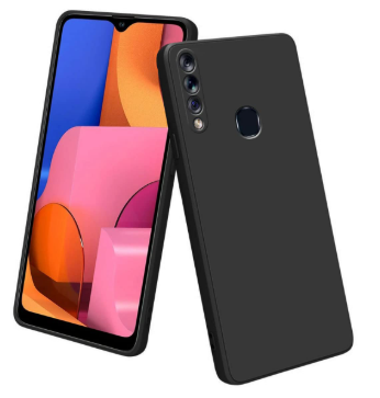 Silicone Case for Samsung Galaxy A20s - Black