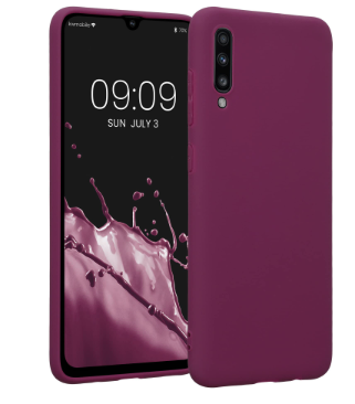 Silicone Case for Samsung Galaxy A70 - Burgundy