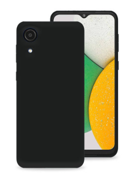 Silicone Case for Samsung Galaxy A03 Core - Black