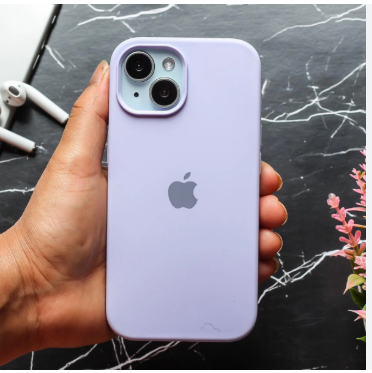 Silicone Case for iPhone 15 - Purple