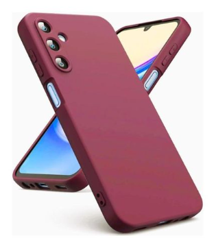 Silicone Case for Samsung Galaxy A17 - Burgundy