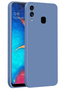 Silicone Case for Samsung Galaxy A20 - Blue