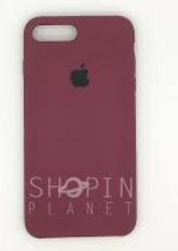 Silicone Case for iPhone 8 Plus - Maroon