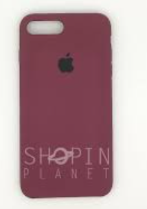 Silicone Case for iPhone 8 Plus - Maroon