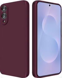 Silicone Case for Samsung Galaxy S25 Edge - Burgundy
