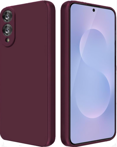 Silicone Case for Samsung Galaxy S25 Edge - Burgundy