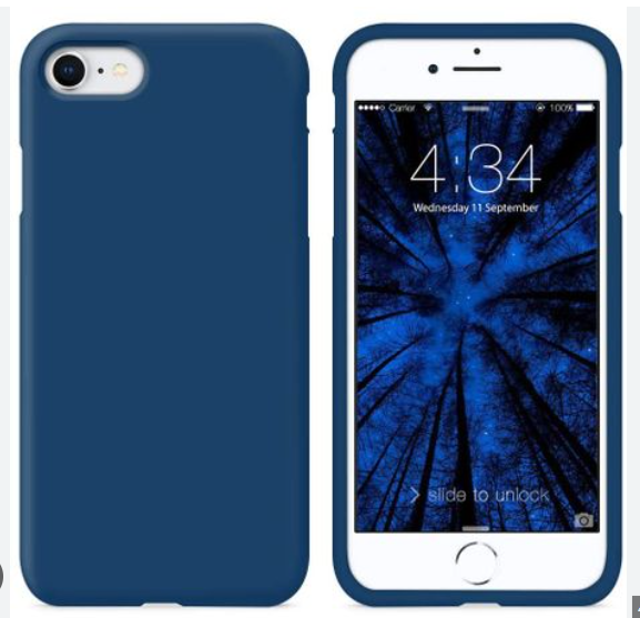 Silicone Case for iPhone 8 Plus - Blue