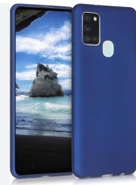 Silicone Case for Samsung Galaxy A21s - Blue
