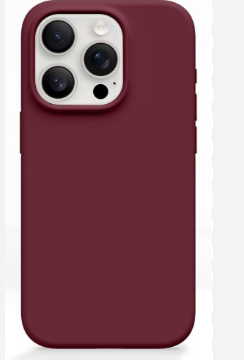 Silicone Case for iPhone 15 Pro Max - Burgundy