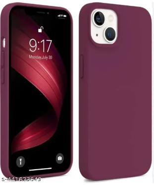 Silicone Case for iPhone 13 - Burgundy