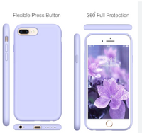 Silicone Case for iPhone 8 Plus - Purple
