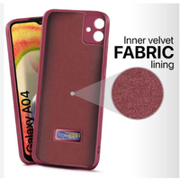 Silicone Case for Samsung Galaxy A04 - Burgundy