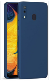 Silicone Case for Samsung Galaxy A20 - Blue