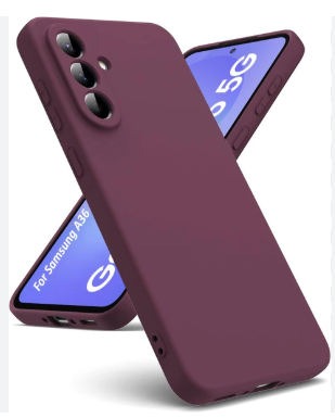 Silicone Case for Samsung Galaxy A36 - Burgundy