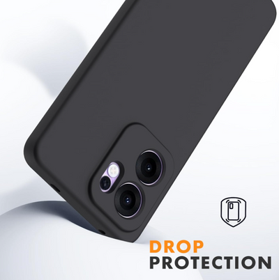 Silicone Case for Reno 13F - Black
