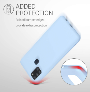Silicone Case for Samsung Galaxy A21s - Blue