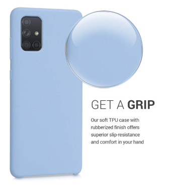 Silicone Case for Samsung Galaxy A71 - Blue
