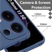 Silicone Case for Reno 13 - Navy Blue