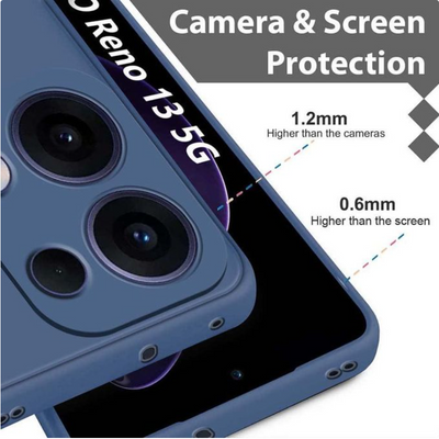 Silicone Case for Reno 13 - Navy Blue