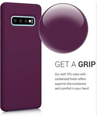 Silicone Case for Samsung Galaxy S10 5G - Burgundy