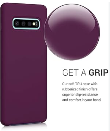Silicone Case for Samsung Galaxy S10 5G - Burgundy