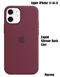 Silicone Case for iPhone 11 - Maroon