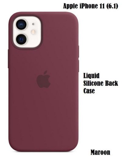 Silicone Case for iPhone 11 - Maroon