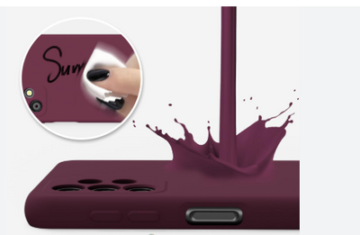 Silicone Case for Samsung Galaxy A32 - Maroon