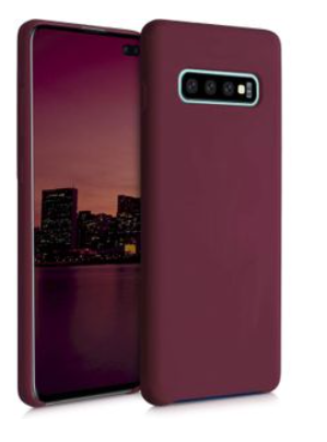 Silicone Case for Samsung Galaxy S10 Plus - Burgundy
