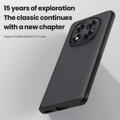 Super Frosted Matte Case for Redmi Note 14 Pro Plus 5G - Black