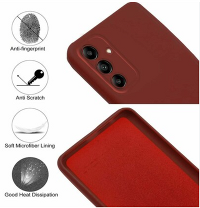 Silicone Case for Samsung Galaxy A04s - Burgundy