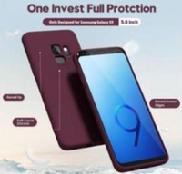 Silicone Case for Samsung Galaxy S9 - Burgundy